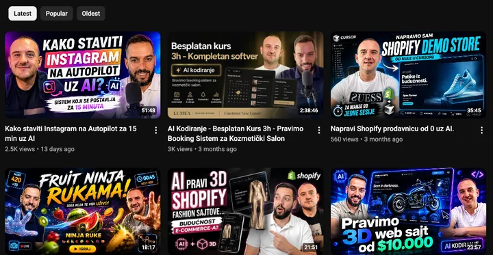 Vajb Kodiranje, YouTube kanal